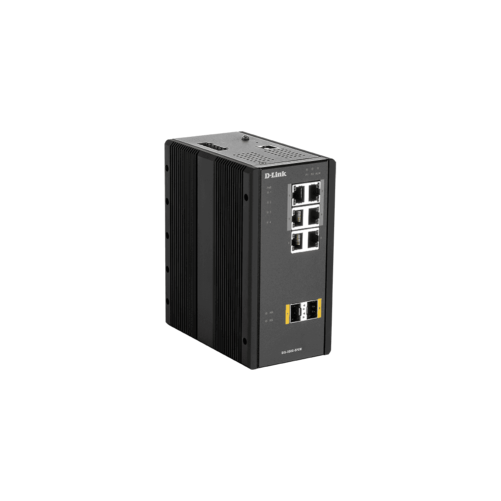 D-Link DIS‑300G‑8PSW Riadený L2 Gigabit Ethernet (10/100/1000) Podpora napájania cez Ethernet (PoE) Čierna
