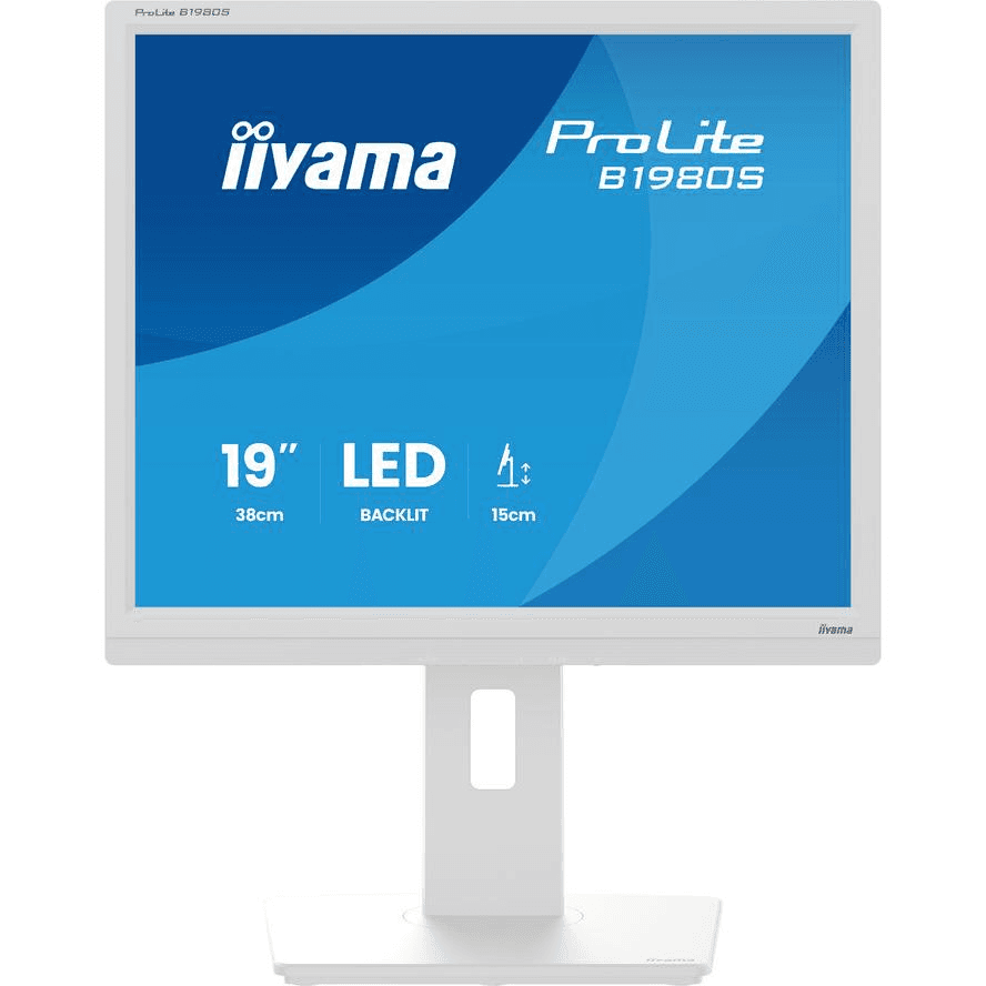 iiyama ProLite B1980S-W1 LCD monitor 48,3 cm (19") 1280 x 1024 px SVGA LED Biela