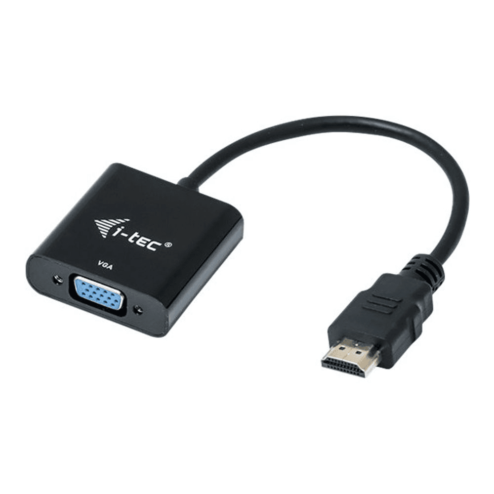 i-tec HDMI2VGAADA adaptér na video kábel 0,15 m HDMI VGA Čierna