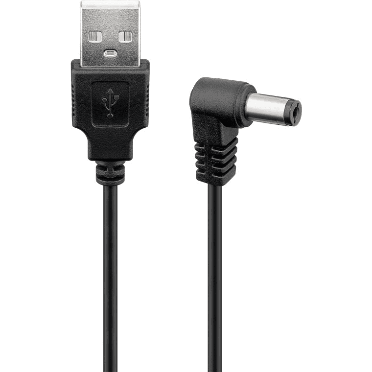 Napájací USB kábel - DC konektor 5,5x2,1 Goobay 1,5m