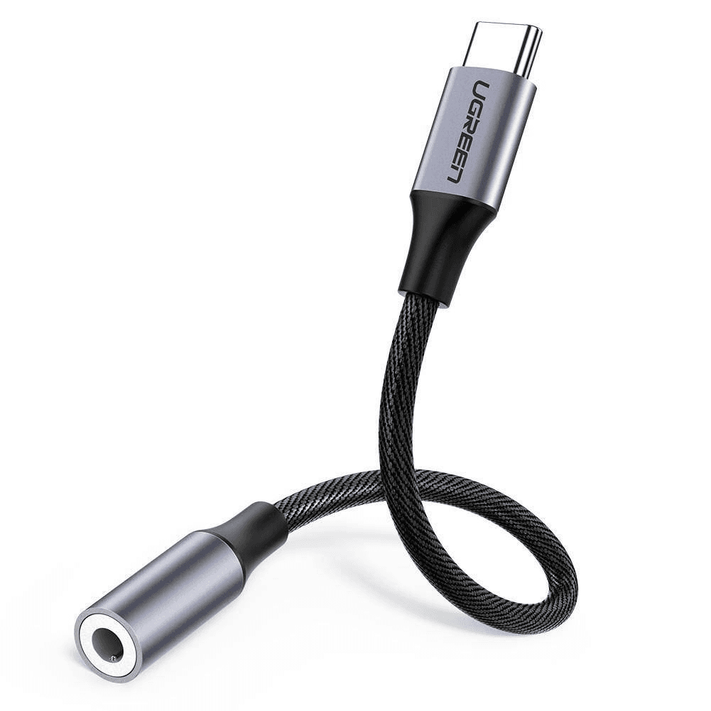Ugreen 30632 kábel k mobilnému telefónu Čierna USB C 3.5mm