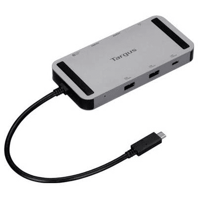 Targus DOCK429GL dokovacia stanica a replikátor portov Kábel USB4 Strieborná