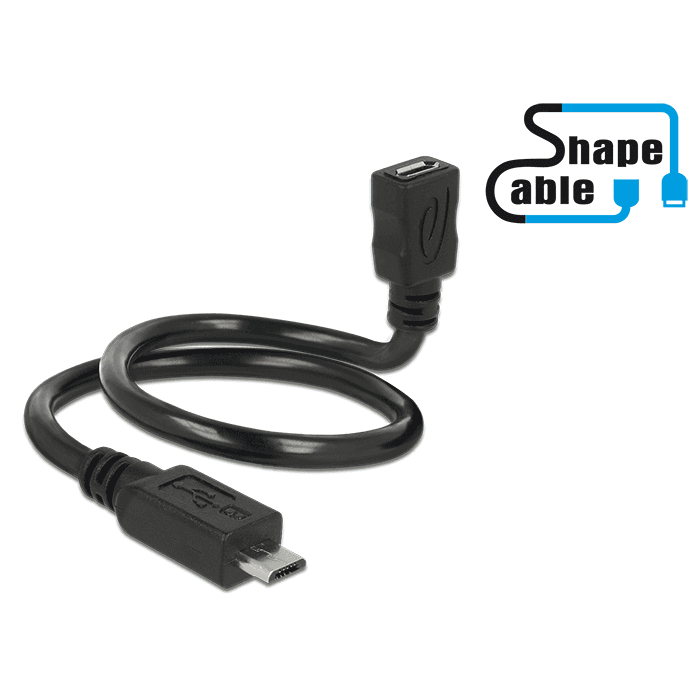 Kábel Delock USB - USB 2.0 Mini 0,35 m čierny