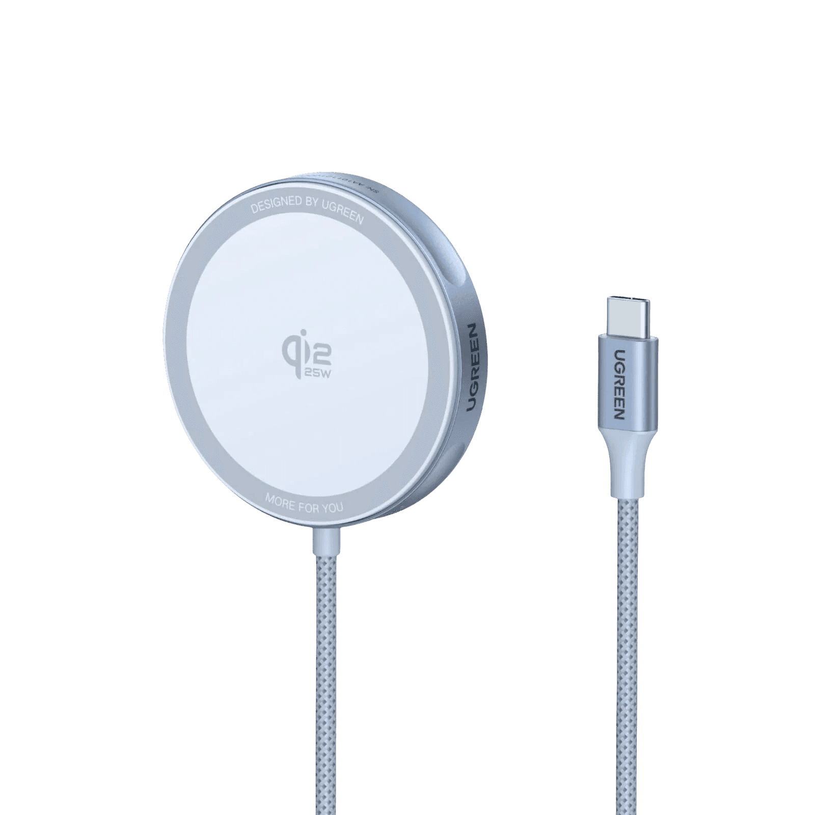 Ugreen MagFlow Smartfón Šedá USB Bezdrôtové nabíjanie Auto