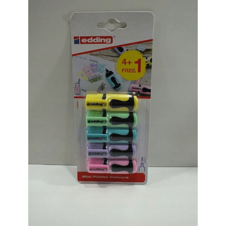 Viacfarebný zvýrazňovač Edding 5 ks