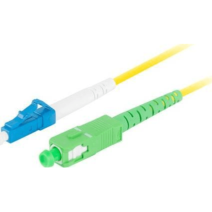 Optický patchcord Lanberg SM LC/UPC-SC/APC SIMPLEX 3.0 mm 2 m žltý