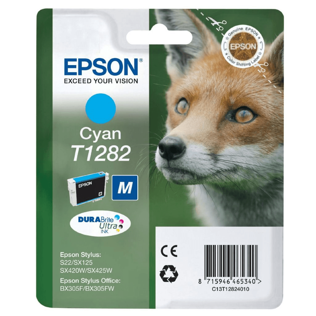 Epson Fox T1282 atramentová náplň 1 kusov Originál Azúrová