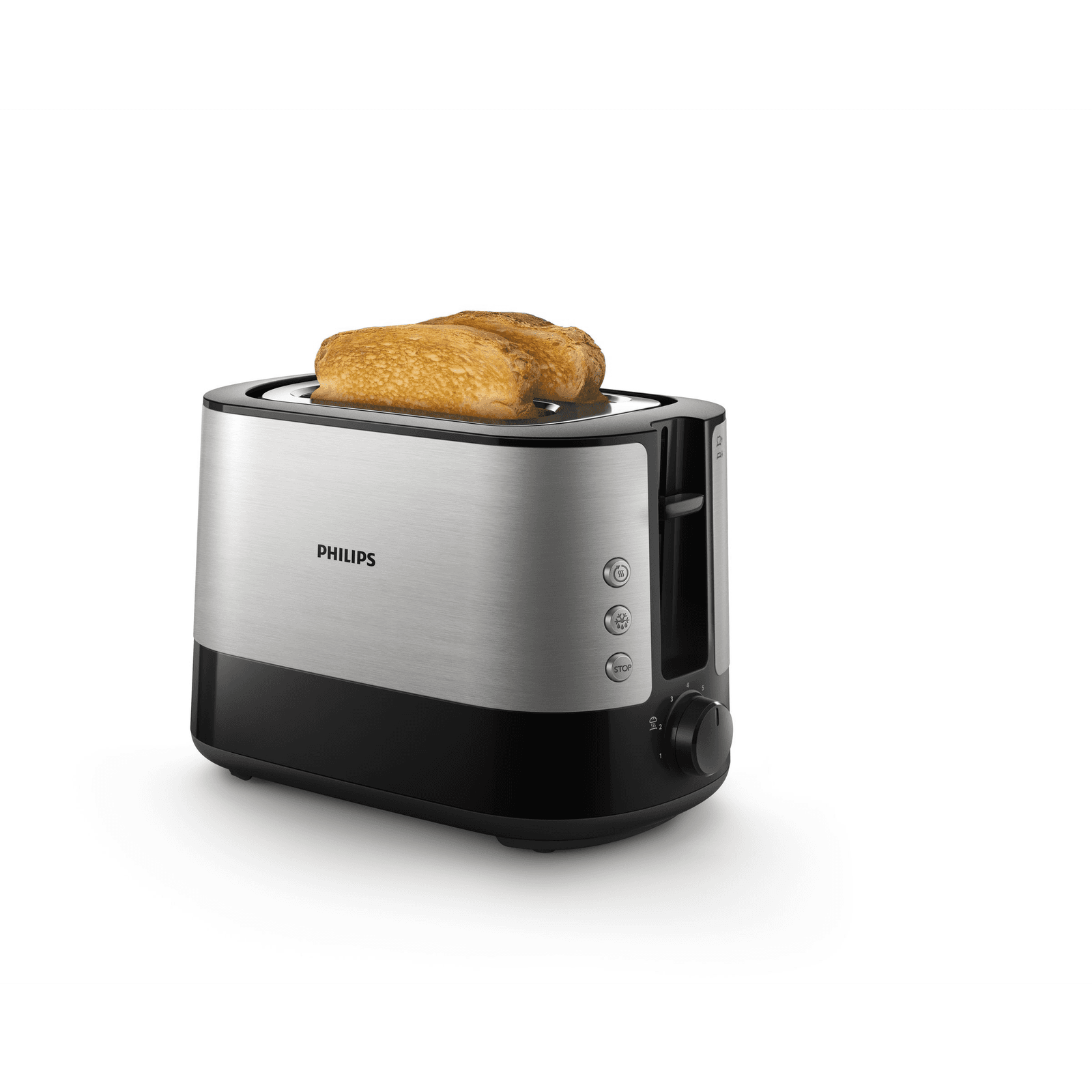 Philips Viva Collection HD2637/90 hriankovač 7 2 krajcov Čierna, Nerezová oceľ