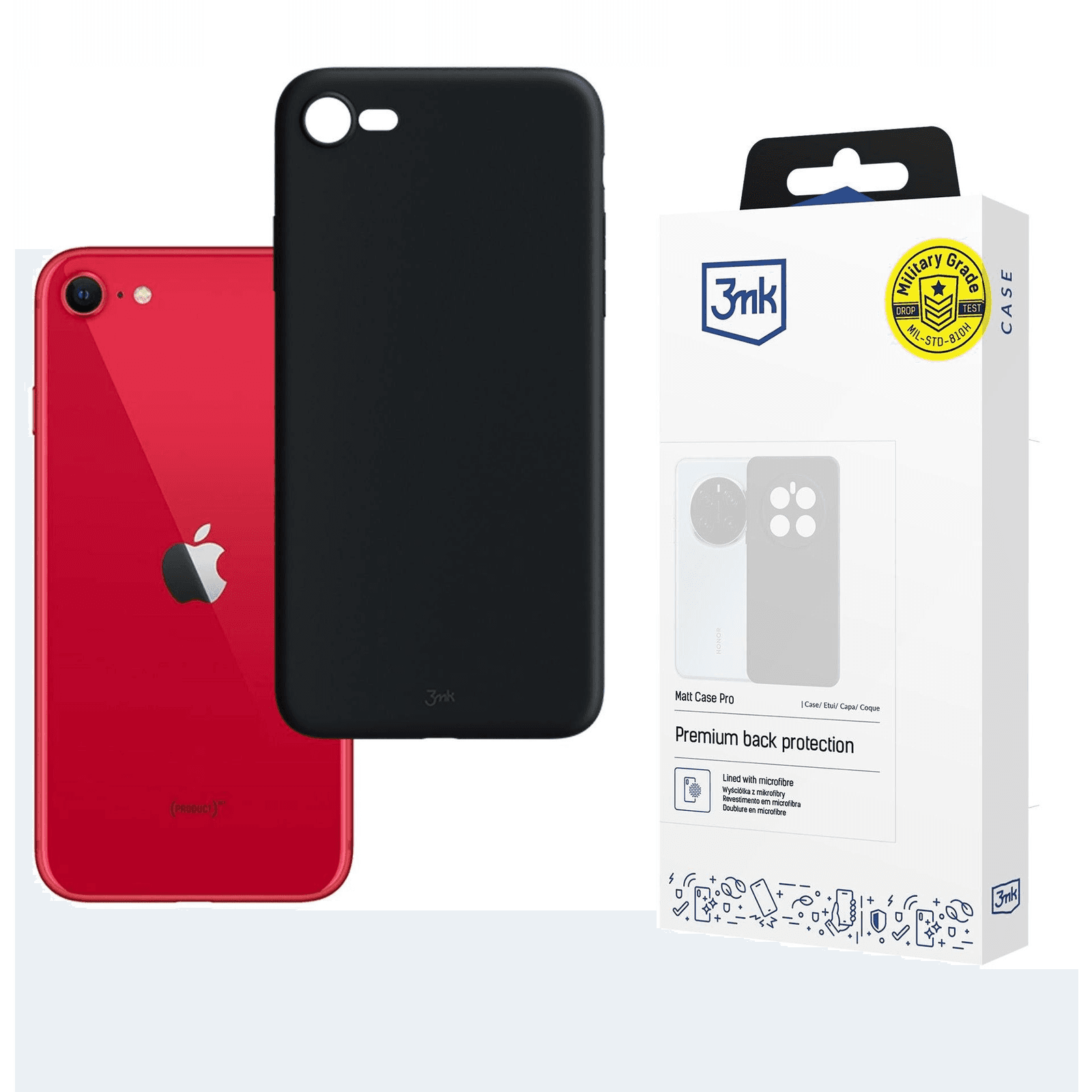 Kryt 3mk pre Apple iPhone SE (2022) čierne