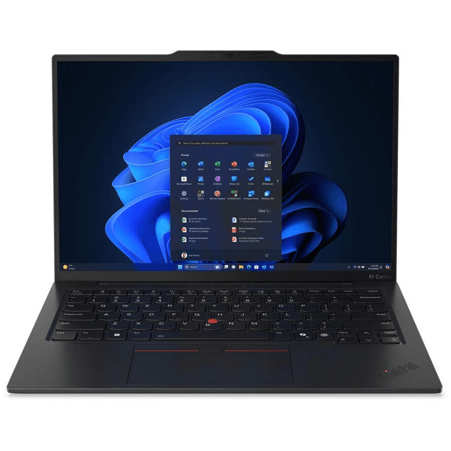 Lenovo ThinkPad X1 Carbon Gen 13 Intel Core Ultra 5 255U Laptop 35,6 cm (14") WUXGA 16 GB LPDDR5x-SDRAM 512 GB SSD Wi-Fi 6E (802.11ax) Windows 11 Pro Nemecký Čierna