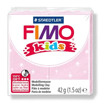 Termosetová hmota Fimo Kids - svetloružová, 42g