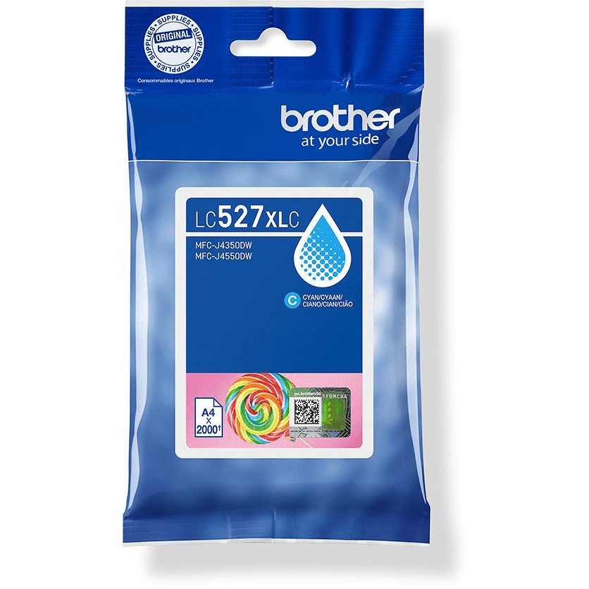 Brother LC527XLC atramentová náplň 1 kusov Originál Vysoký (XL) výnos Azúrová