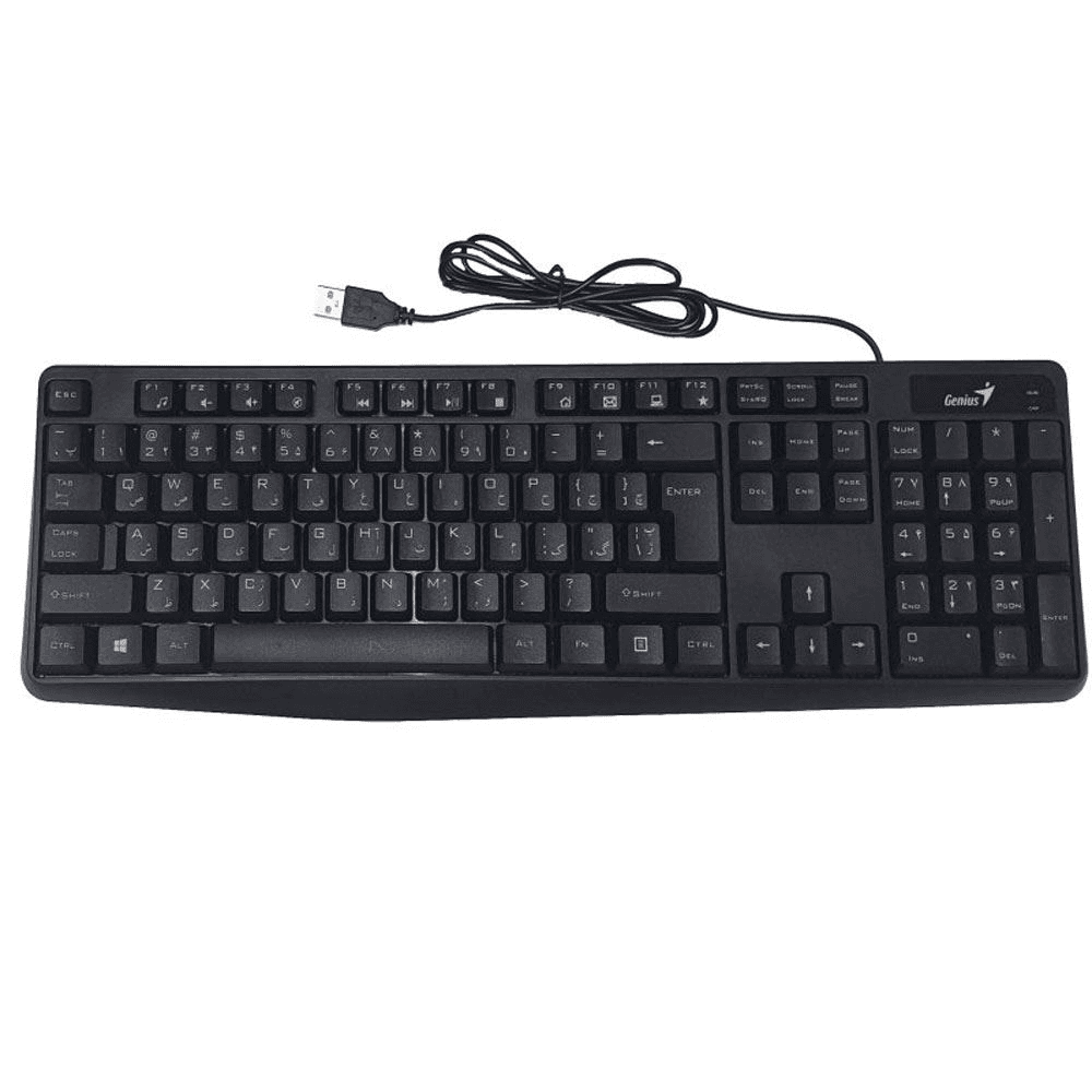 Genius KB-117, klávesnica CZ/SK, klasický, vodotesný typ drôtu (