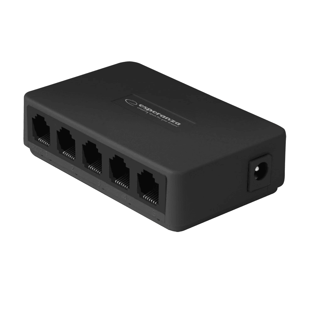 5-PORTOWÝ GIGABITOVÝ LAN RJ45 SWITCH ROZBOČOVAČ PREPÍNAČ 10/100/1000 Mb/s