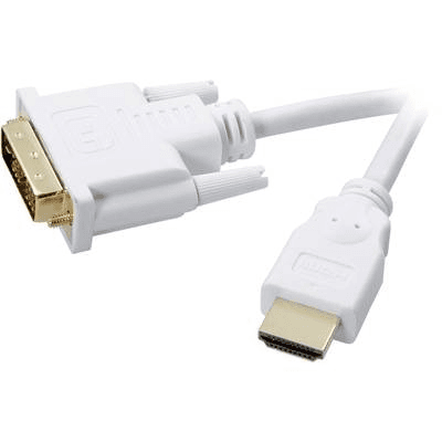 DVI / HDMI kábel SpeaKa Professional, biely 2.00 m