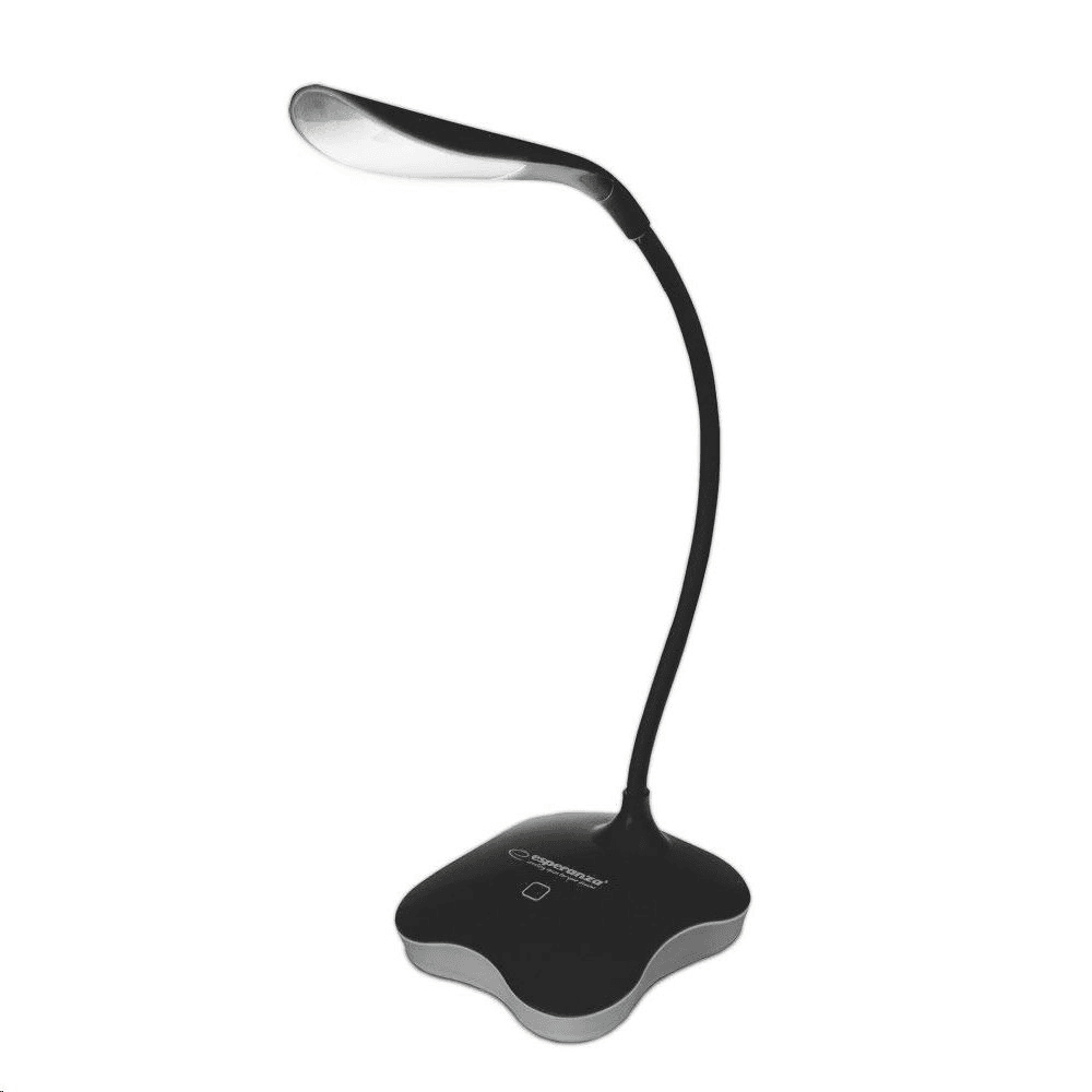 Stolová lampa Esperanza LED DESK čierna s výkonom až 3 W