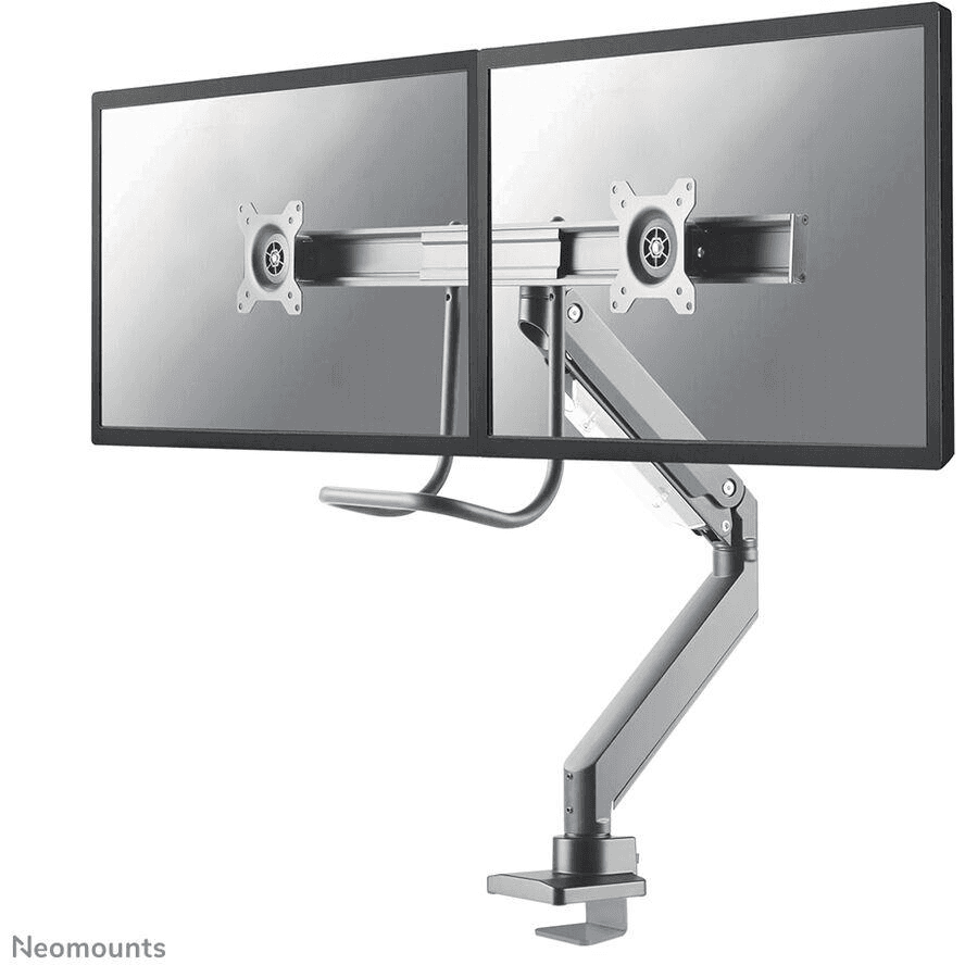 Neomounts NM-D775DXSILVER držiak / stojan na monitory 81,3 cm (32") Strieborná Stôl