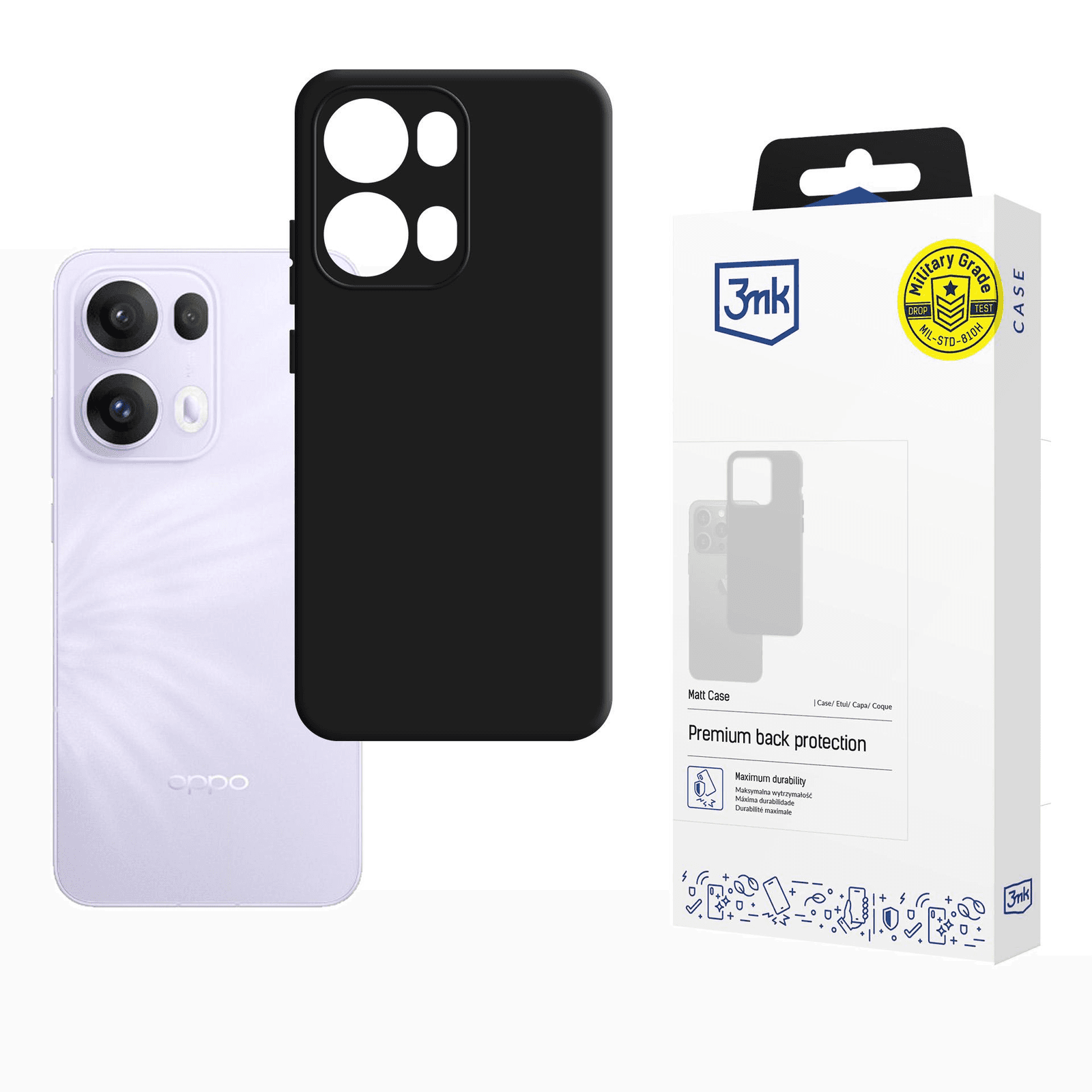 Kryt 3mk pre Oppo Reno13 Pro čierny