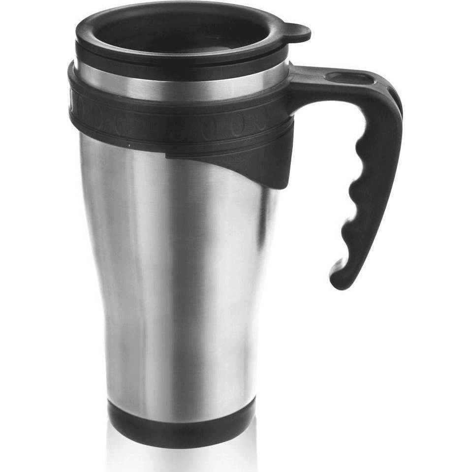 Termohrnček s rúčkou, nerezový, 0,45 l, termoska