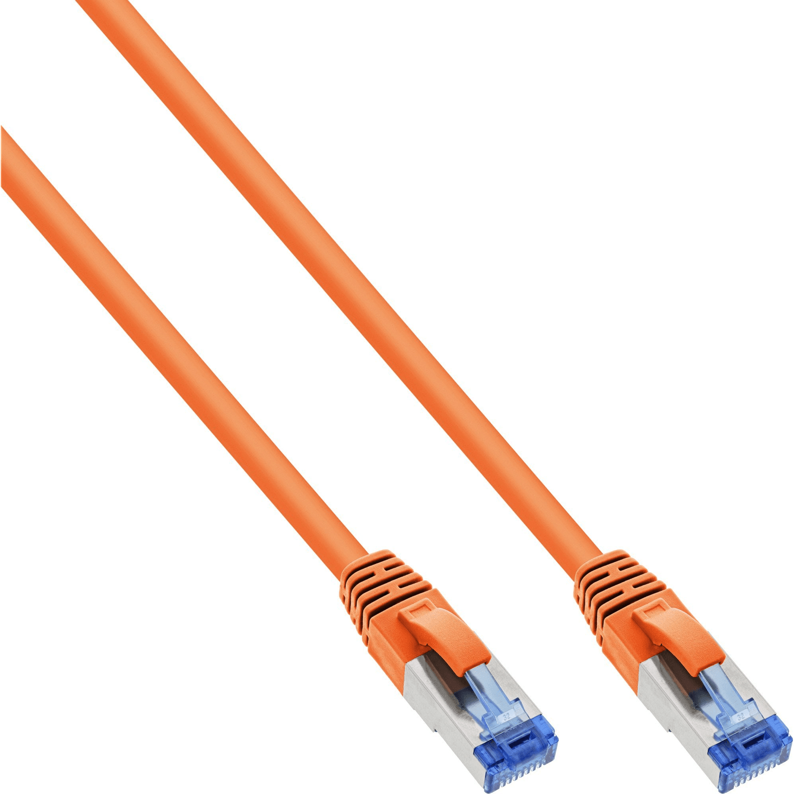 InLine 76833O sieťový kábel Oranžová 0,3 m Cat6a S/FTP (S-STP)