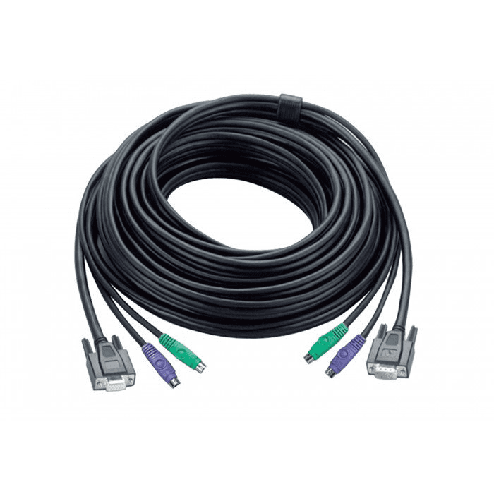 ATEN PS/2 KVM Cable KVM kábel Čierna 1,2 m