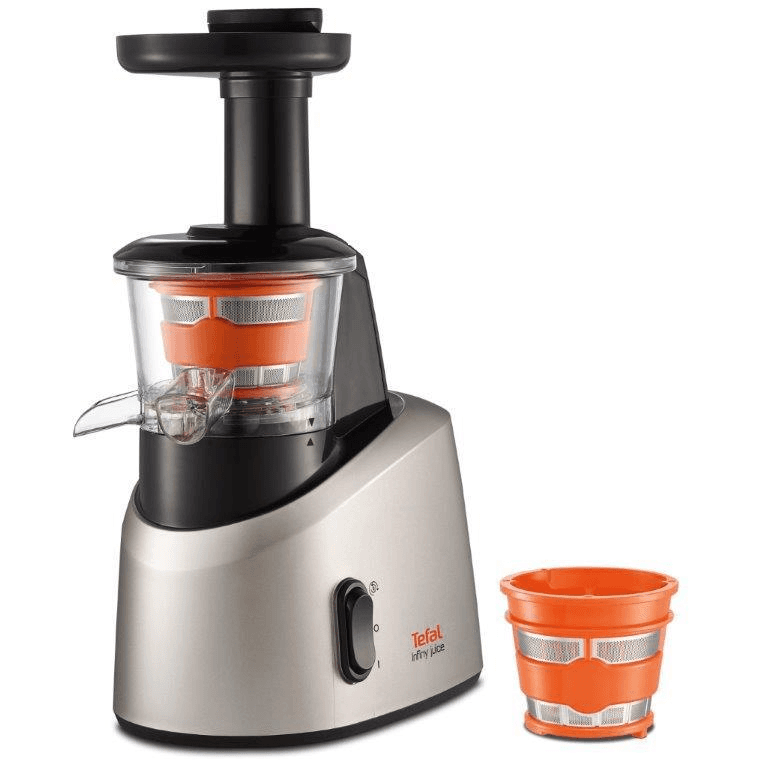 Tefal Infiny Juice ZC255B Odšťavovač 200 W Šedá, Strieborná