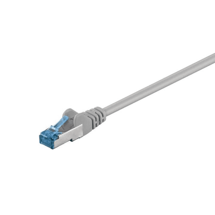 Patchcord S/FTP 6a Goobay RJ45 / RJ45 20 m sivá