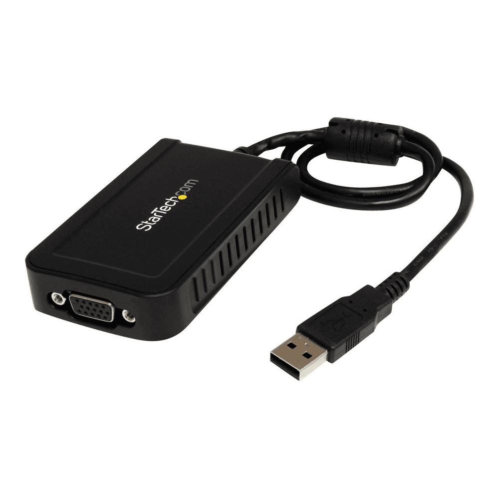 StarTech.com USB2VGAE3 USB grafický adaptér 1920 x 1200 px Čierna