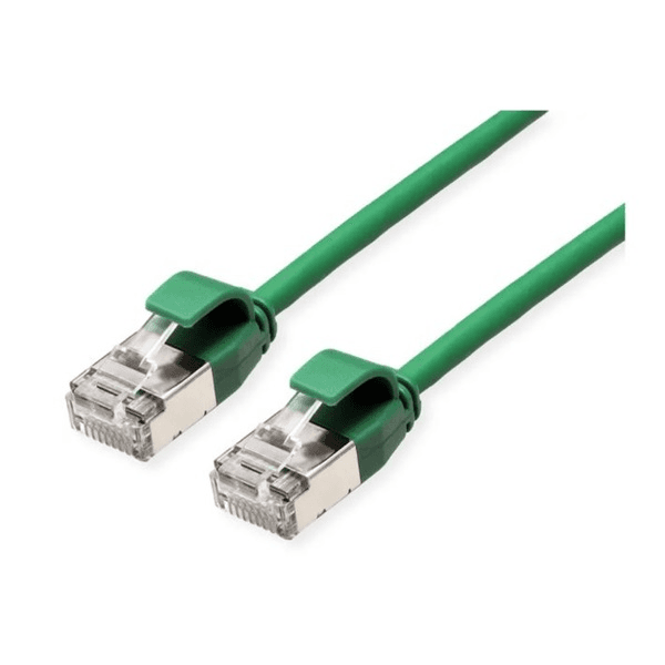 Patch kábel Roline U/FTP Cat 6a RJ45 / RJ45 2 m zelený
