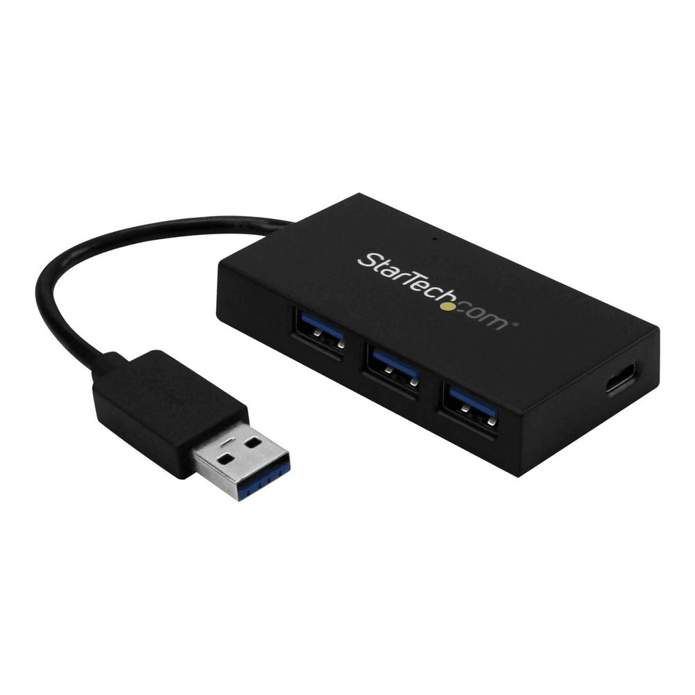 StarTech.com HB30A3A1CFB hub USB 3.2 Gen 1 (3.1 Gen 1) Type-A 5000 Mbit/s Čierna