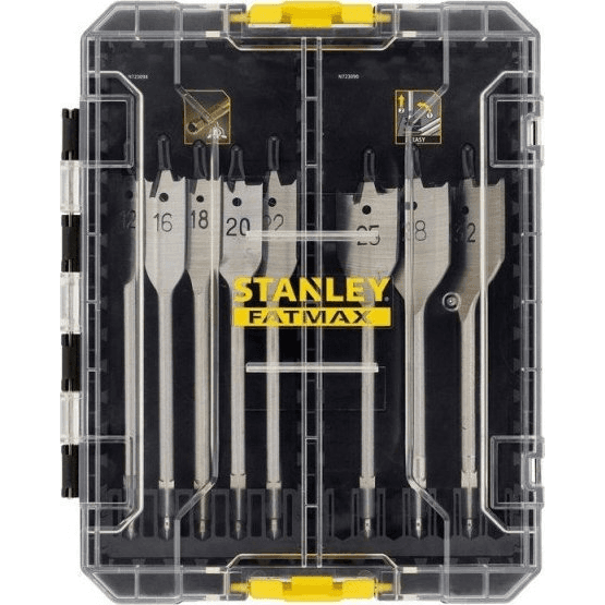 STANLEY FATMAX Sada plochých vrtákov do dreva, 8 ks