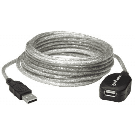 Manhattan 519779 USB kábel 5 m USB 2.0 USB A Strieborná