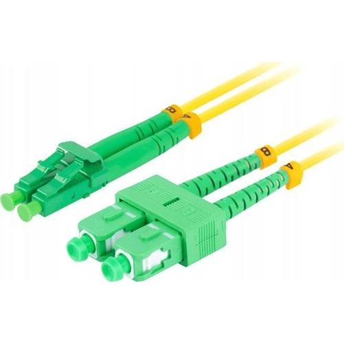 Optický patchcord Lanberg SM SC/APC-LC/APC DUPLEX 3.0MM LSZH 1m žltý
