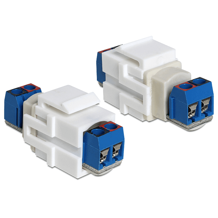 Keystone modul 2-pin svorkovnica pre svorkovnicu Delock 86323