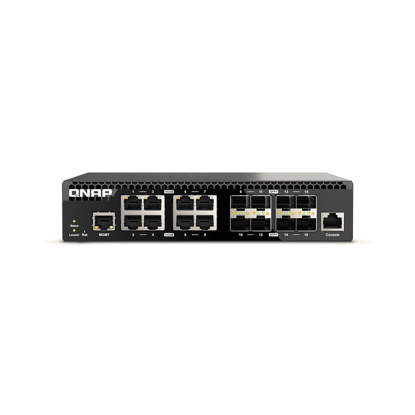 QNAP QSW-M3216R-8S8T sieťový prepínač Riadený L2/L3 10G Ethernet (100/1000/10000) 1U Čierna