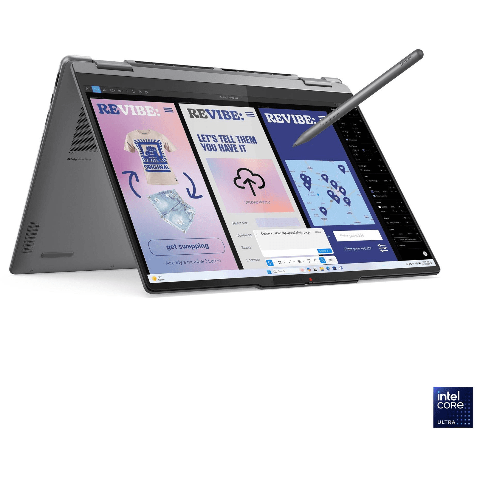 Lenovo Yoga 7 2-in-1 14ILL10 Copilot+ PC Intel Core Ultra 5 226V Hybridné (2-in-1) 35,6 cm (14") Dotyková obrazovka WUXGA 16 GB LPDDR5x-SDRAM 512 GB SSD Wi-Fi 7 (802.11be) Windows 11 Home Anglický Šedá