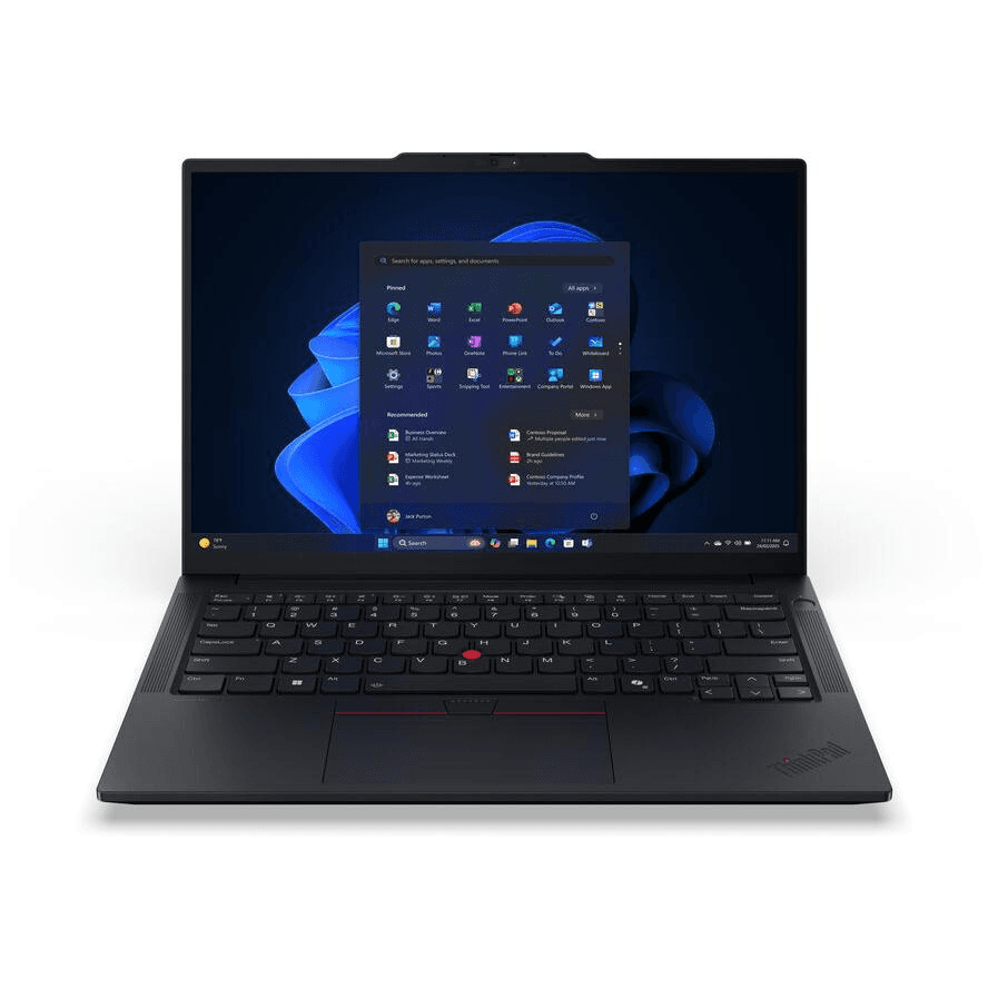 Lenovo ThinkPad E14 Gen 7 (Intel) Intel Core Ultra 7 255U Laptop 35,6 cm (14") WUXGA 32 GB DDR5-SDRAM 1 TB SSD Wi-Fi 6E (802.11ax) Windows 11 Pro Nemecký Čierna