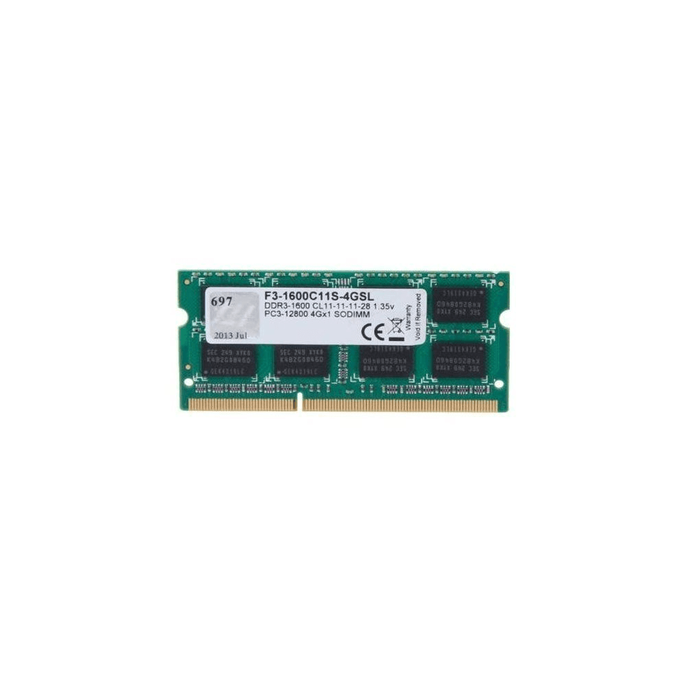 Pamäť RAM DDR3 G.Skill SODIMM, DDR3L, 4 GB, 1600 MHz, CL11