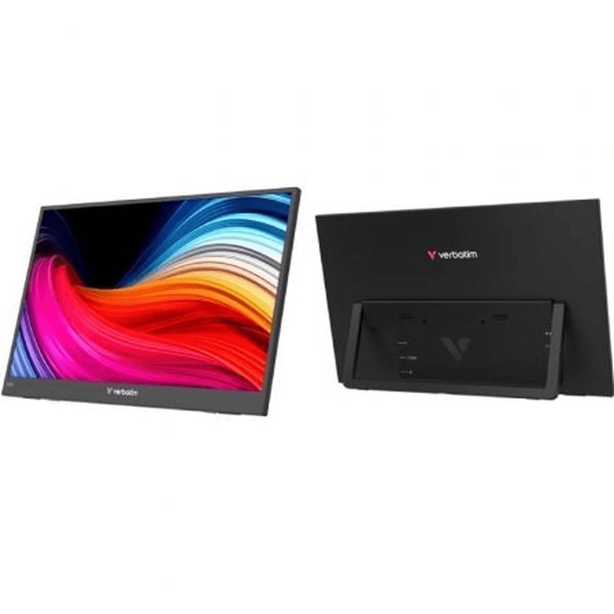 Verbatim Portable 15.6" FHD Monitor LIGHT Prenosný monitor Čierna 39,6 cm (15.6") LCD 1920 x 1080 px