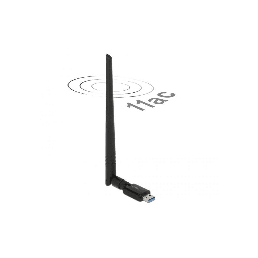 DeLOCK 3.0 Dualband WLAN + anténa - WLAN ac/a/b/g/n Stick 867+ Mbps ext