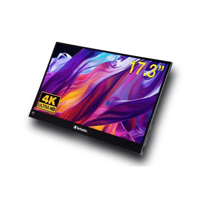 Verbatim 32239 LCD monitor 43,9 cm (17.3") 3840 x 2160 px 4K Ultra HD Dotyková obrazovka Čierna