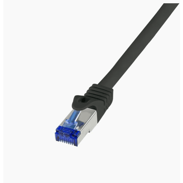 Patchcord LogiLink C6A043S Cat.6A S/FTP Ultraflex 1,5 m čierny