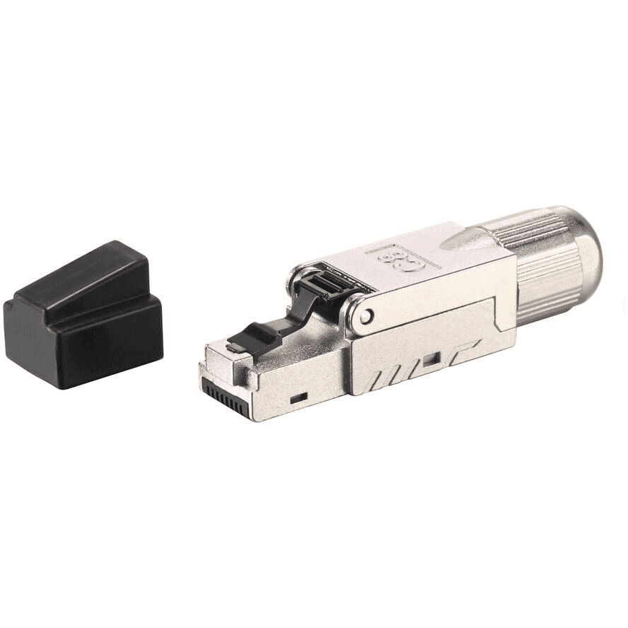 Equip 121172 káblový konektor RJ-45 Čierna, Nerezová oceľ