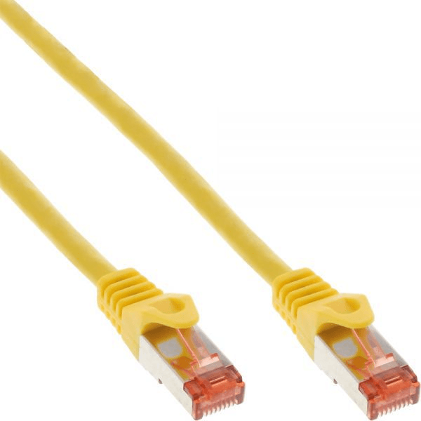 InLine 76450Y sieťový kábel Žltá 0,5 m Cat6 S/FTP (S-STP)