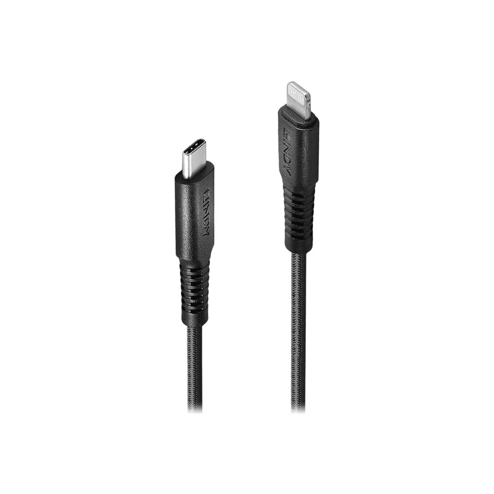 Lindy 31288 lightning kábel 3 m Čierna