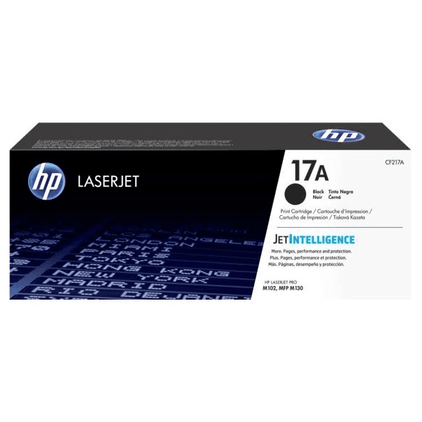 HP 17A Black Original LaserJet Cartridge toner 1 kusov Originál