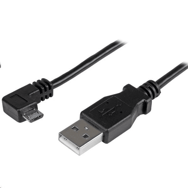 StarTech.com USBAUB2MRA USB kábel 2 m USB 2.0 USB A Micro-USB B Čierna