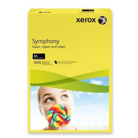 Xerox Symphony 160 A4, Dark Yellow Paper PW papier do tlačiarne Žltá