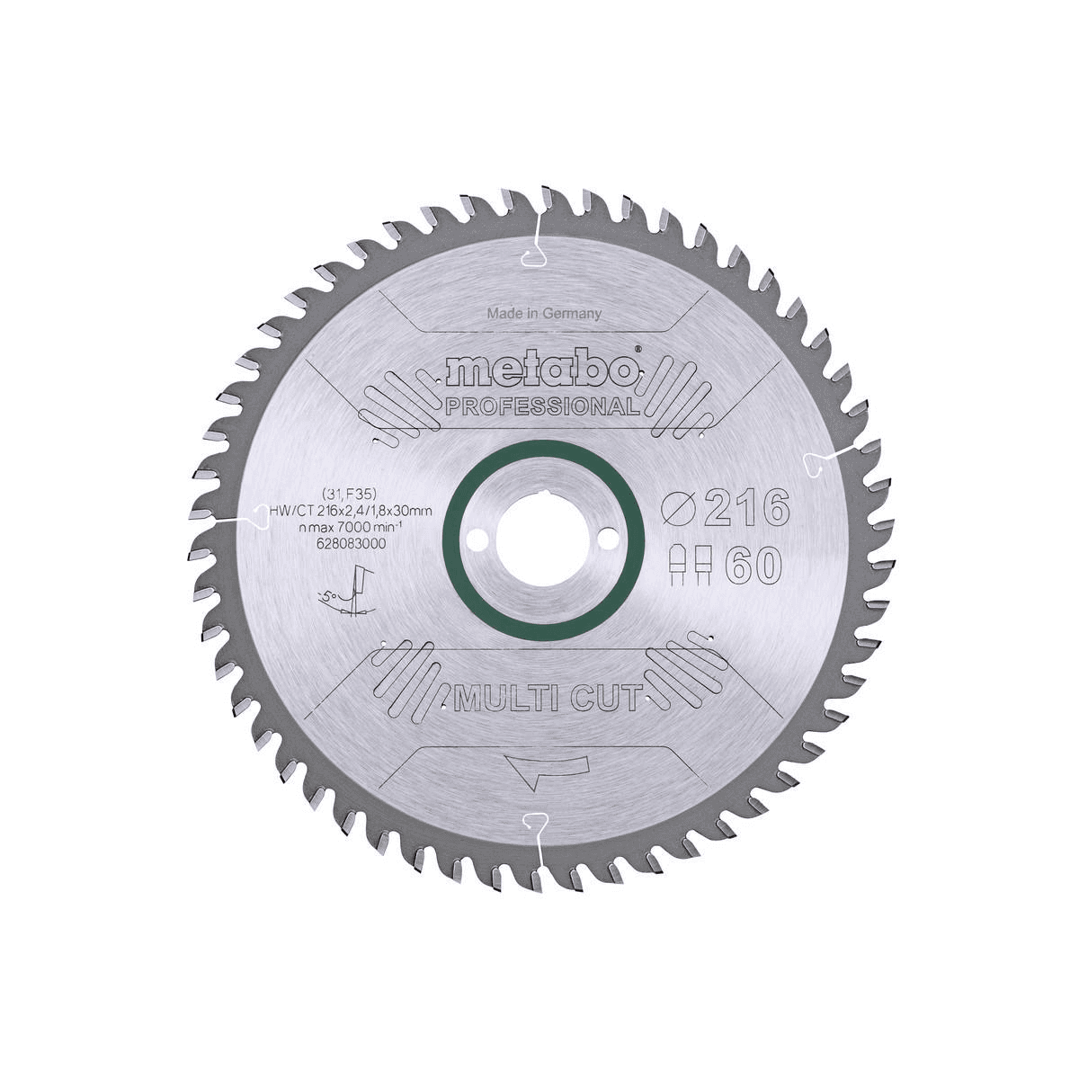 Metabo Kotúčová píla 216x2.6x30 z60 FZ/TR 5neg 28083