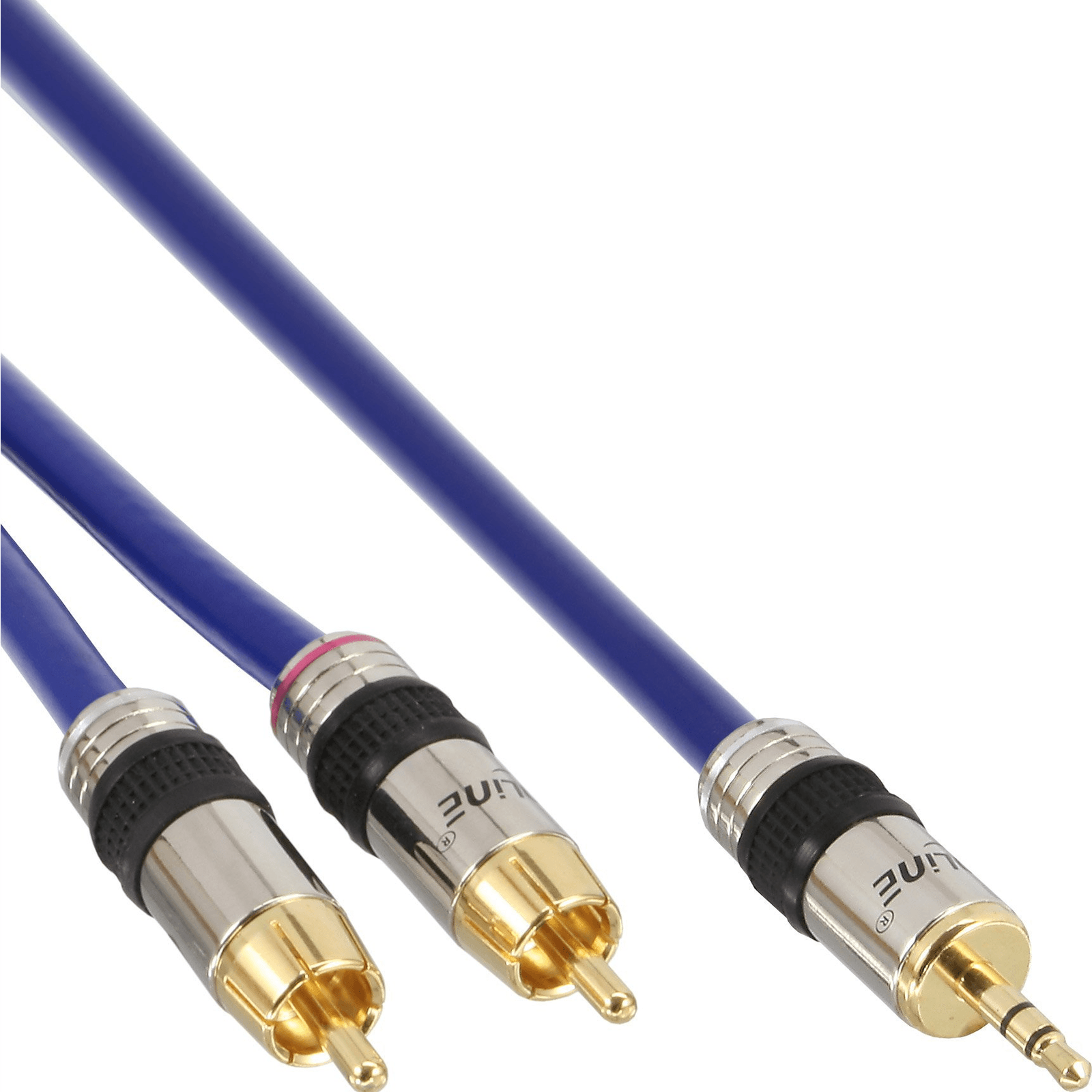 InLine 89938P audio kábel 3 m 3.5mm Modrá